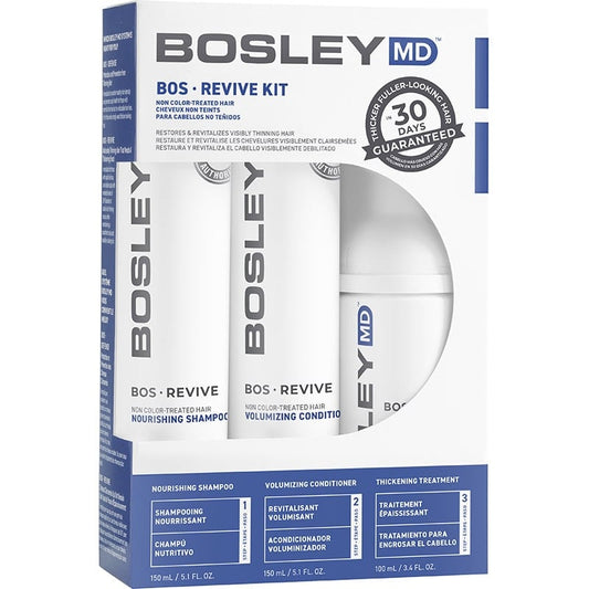 Bosley Revive for Non-Coloured Visibly Thinning Hair Starter Pack 3 Pieces