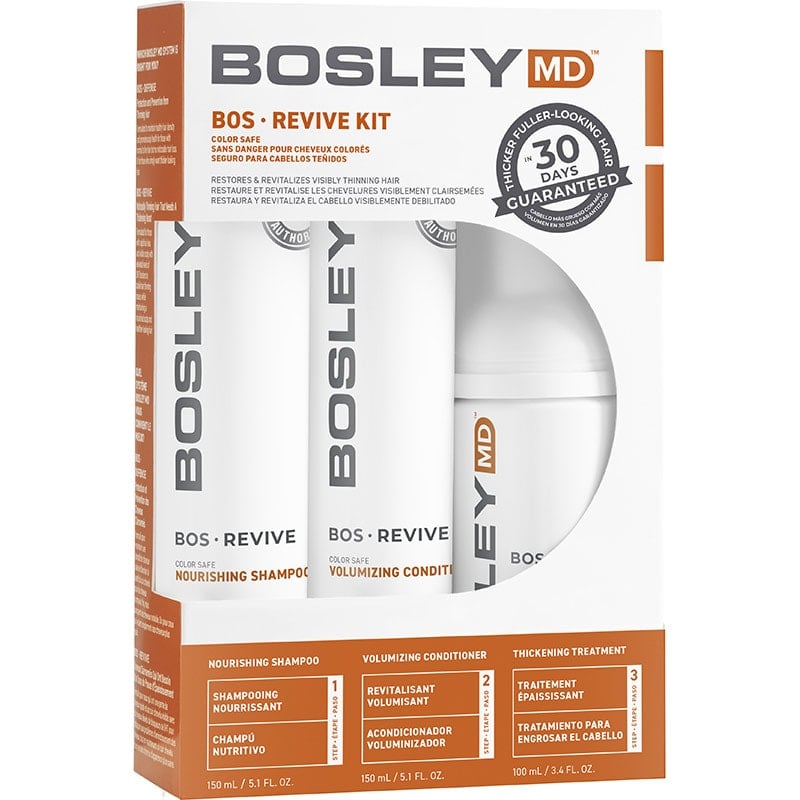 Bosley Revive for Coloured Visibly Thinning Hair Starter Pack 3 Pieces